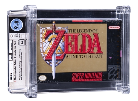 1992 SNES Super Nintendo (USA) "The Legend of Zelda: A Link to the Past" Sealed Video Game - WATA 9.8/A+
